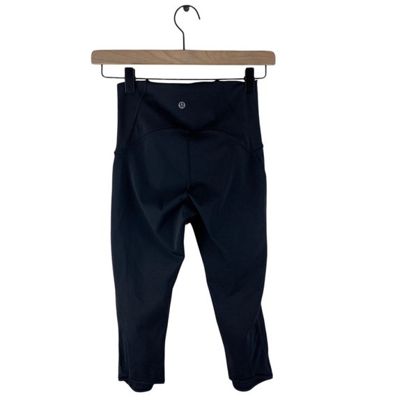 Lululemon Train Times Crop 17” Black Size 4 - Picture 10 of 11